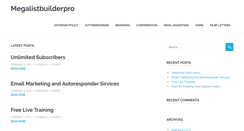 Desktop Screenshot of megalistbuilderpro.com