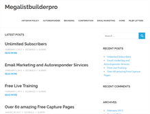 Tablet Screenshot of megalistbuilderpro.com